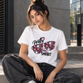 Mannado Originals Pretty and Smart Floral Sunglasses Graphic White T-Shirt for Women