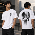 Mannado Originals Skull Signature Graphic Printed White T-Shirt for Men