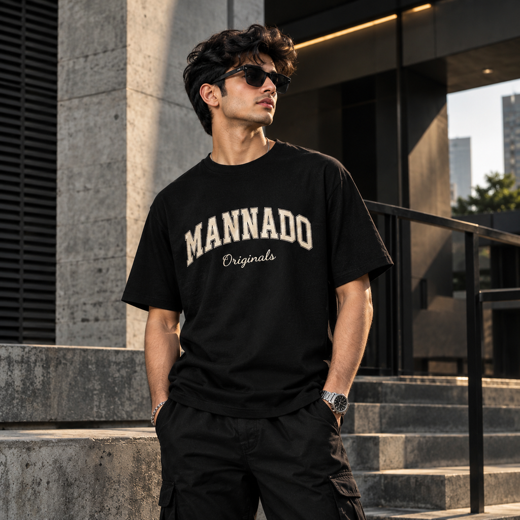 Mannado Originals Men’s Regular Fit Half Sleeve Cotton T-Shirt | Premium Graphic Printed Round Neck T-Shirt
